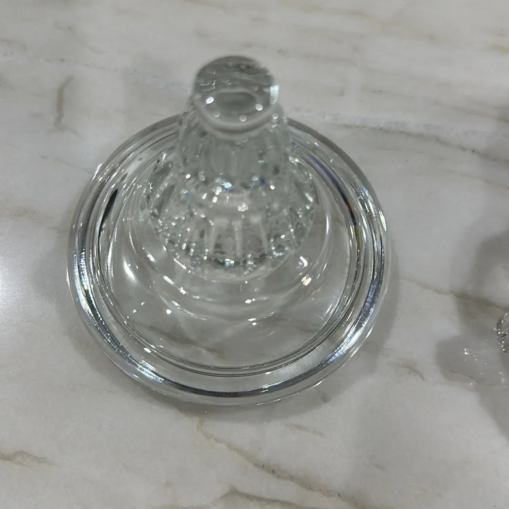 Vintage Fostoria American Open Sugar Bowl with non matching top